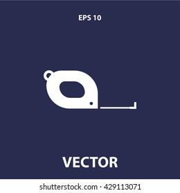 roulette icon. tape measure vector illustration
