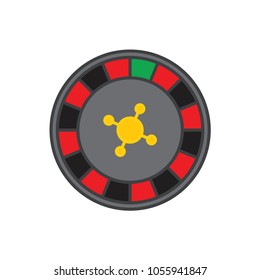 Roulette icon vector