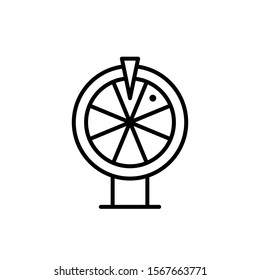 roulette icon vector outline style design