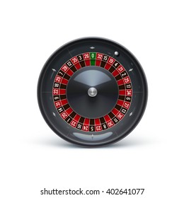 roulette isolated on white realistic casino object