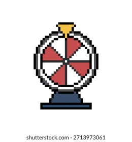 roulette lucky draw pixel art