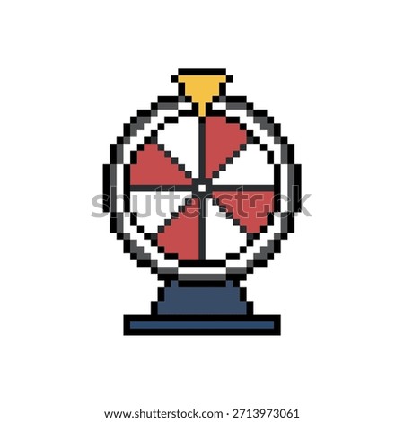 roulette lucky draw pixel art