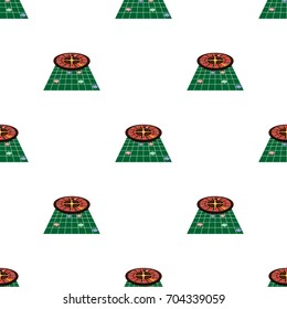 Roulette, single icon in cartoon style.Roulette, vector symbol stock illustration web.