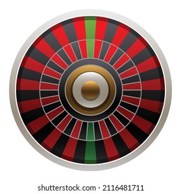 Roulette spin icon cartoon vector. Win game. Casino fortune