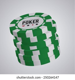 roulette tab group  in green and white on gray background degrade