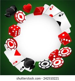 Roulette Vector Casino Background