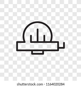 Roulette vector icon isolated on transparent background, Roulette logo concept