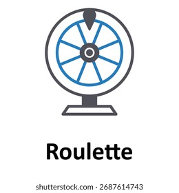 Roulette Vector icon which can easily modify or edit
