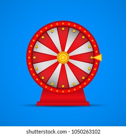 Roulette, wheel of fortune icon. Vector illustration
