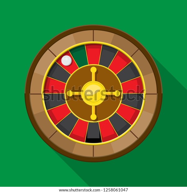Roulette wheel\
fortune icon vector flat\
design.\
