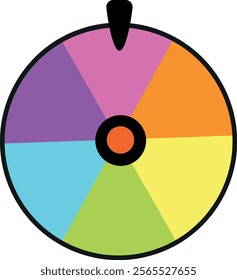 Roulette wheel icon on white background