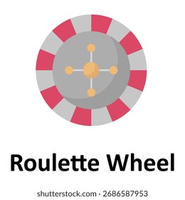 Roulette Wheel Vector icon which can easily modify or edit
