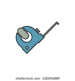 roulette working tool icon vector illustration logo template for many purpose. Isolated on white background. full color cartoon