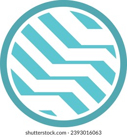 round 3D puzzle business logo