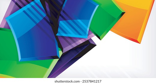 Runde 3D-Formen, Platten, Hintergrund. Entwurfsvorlage für kreative Komposition