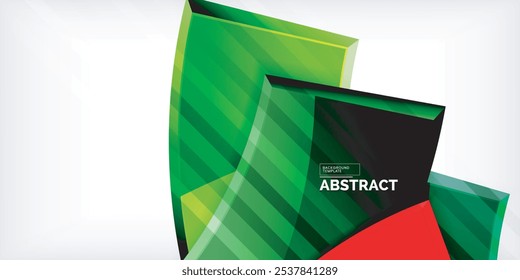 Formas redondas 3d, fondo de placas. Plantilla de diseño de composición creativa