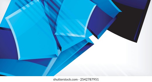 Runde 3D-Formen, Platten, Hintergrund. Entwurfsvorlage für kreative Komposition