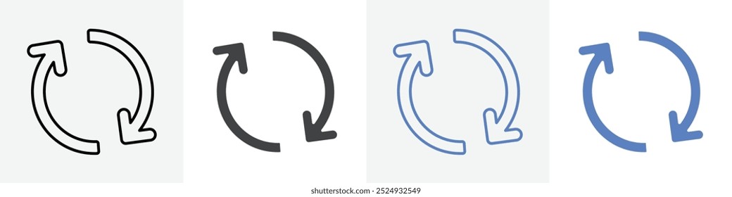 round about icon vector set use for web