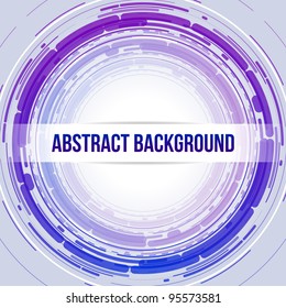 Round Abstract Background Light Blue Violet EPS10