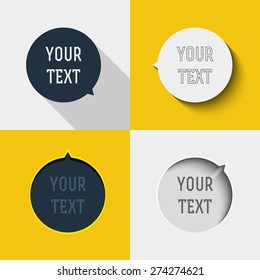 Round abstract chain frame set  in vector