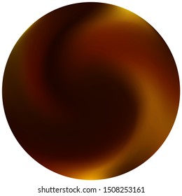 Round abstract colorful background. Holographic backdrop in style of 90th, 80th. Trendy soft color art. Brown elegant and effective, smooth blurred round gradient cover.