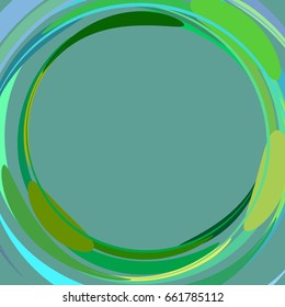 Round abstract frame, vector illustration
