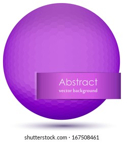 Round Abstract geometric pattern of hexagons