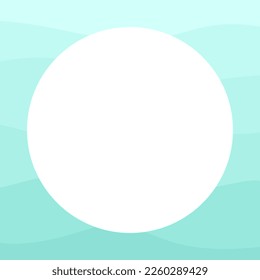 Round abstract gradient waves border. Monotone water frame vector design template. Backgrounds with copy space for text for banners, greeting cards, posters