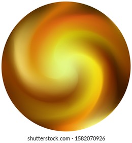 Round abstract modern background. Minimal backdrop in style of 90th, 80th. Trendy soft color pastel. Brown fluid colorful gradient shape for your mobile app and screens.