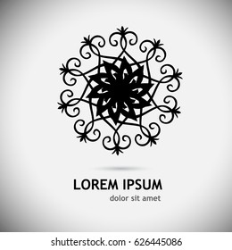 round abstract pattern. Vector