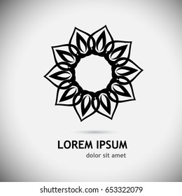 round abstract pattern. Vector
