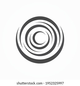 Round Abstract Rotate, Twist, Spin, Wind, Twirl Logo Icon