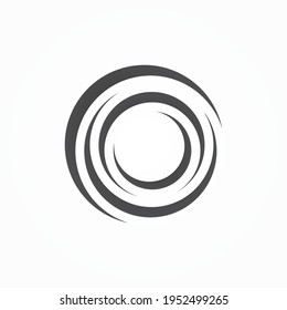 Round Abstract Rotate, Twist, Spin, Wind, Twirl Logo Icon