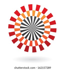 Round Abstract Striped Icon
