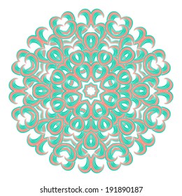 Round abstract template. Vector illustration. 