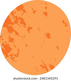 Round Abstract Texture Shape Vector Illustration