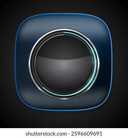 Round adjustment dial on white background realistic set of analogue knobs for level control isolated vector illustration
