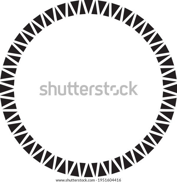 Round African Border Frame Design Stock Vector (Royalty Free ...