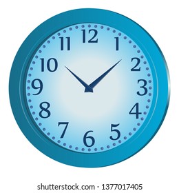 Round analog wall clocks