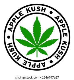 Round Apple Kush Marijuana Strain Clipart