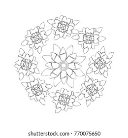 round arrangement flowers floral decoration natural image