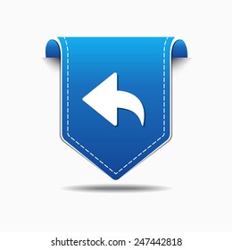 Round Arrow blue Vector Icon Design