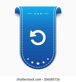 Round Arrow blue Vector Icon Design