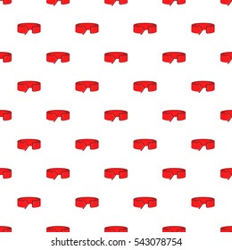 Round arrow pattern. Cartoon illustration of round arrow vector pattern for web