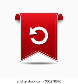 Round Arrow Red Vector Icon Design