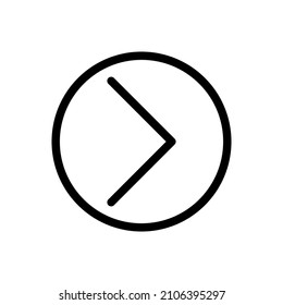 Round arrow right Icon. arrow Icon. flat design style.
