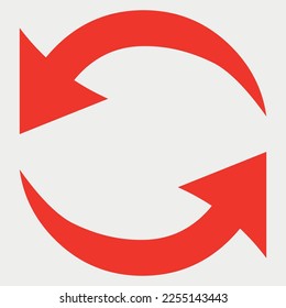 Round Arrow Sign vector illustration