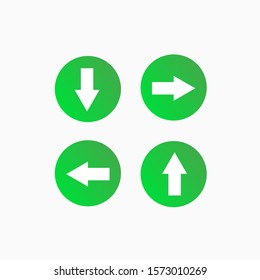 Round arrow symbol design simple
