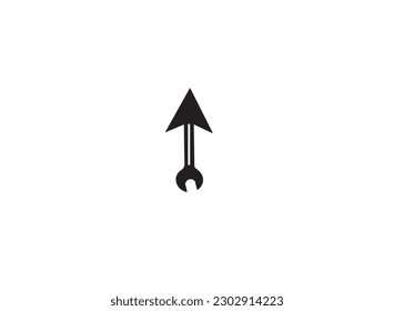 Round Arrow Vector Art, Icon.  New Style Black Vector Arrows Isolated on White. Arrow Vector Icon Stock Illustration.