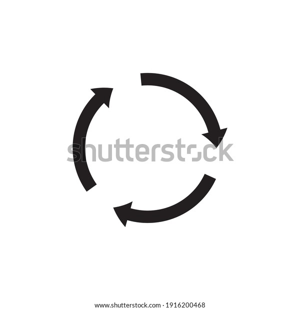 Round arrows in\
black, great design for any purpose. Abstract icon.\
Flat pattern\
with circular arrows in black on a white background. Up arrow\
button symbol. Simple\
illustration.